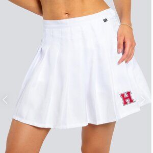 Hype & Vice TENNIS SKIRT SMALL Skort White HARVARD Shorts Cheerleader Pleats NEW